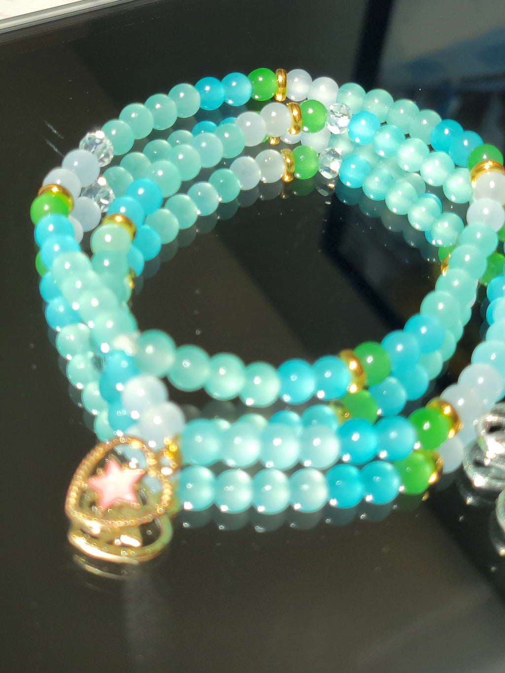 Summer Lux Collection stacked bracelet