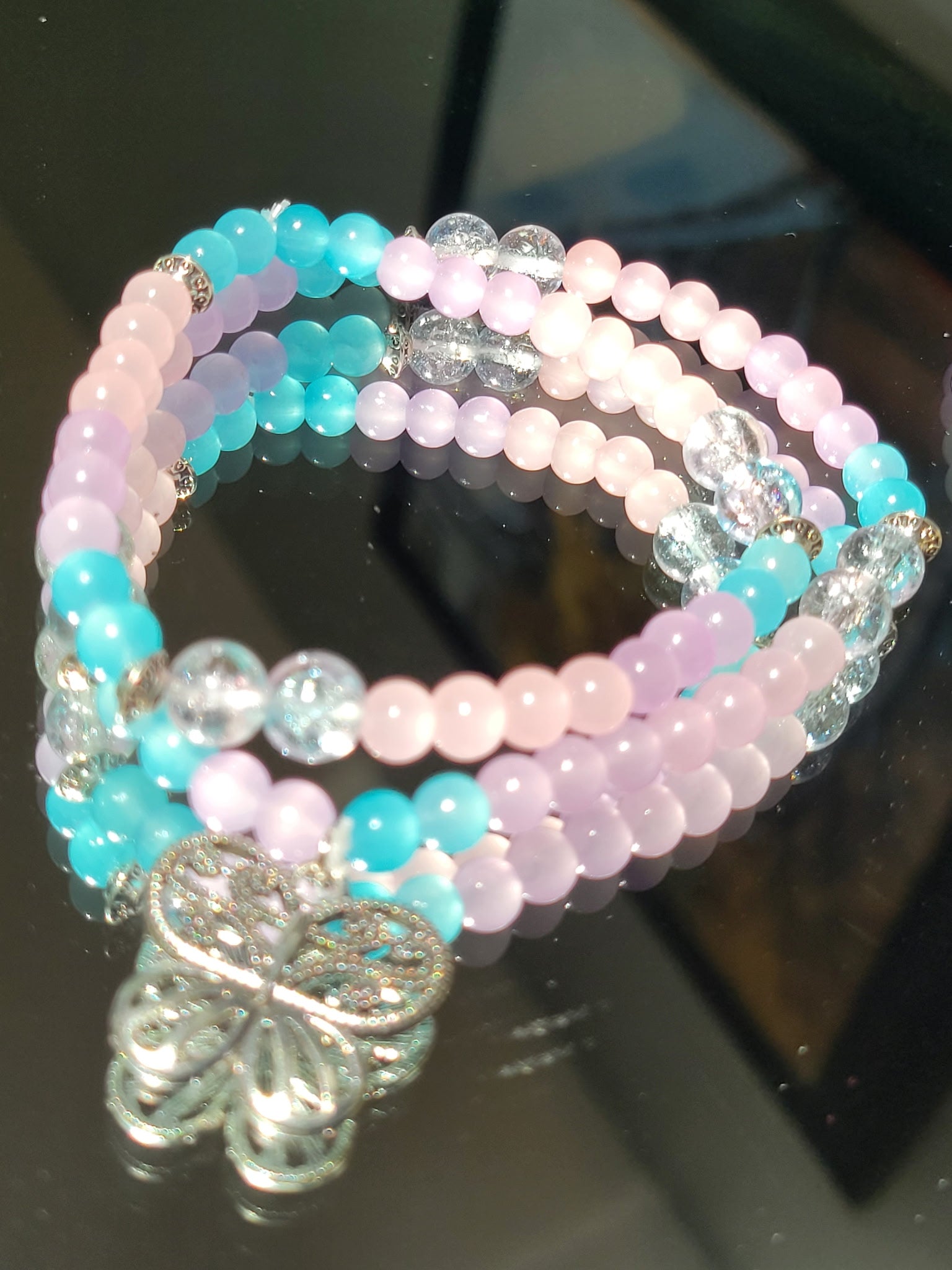 Summer Lux Collection stacked bracelet