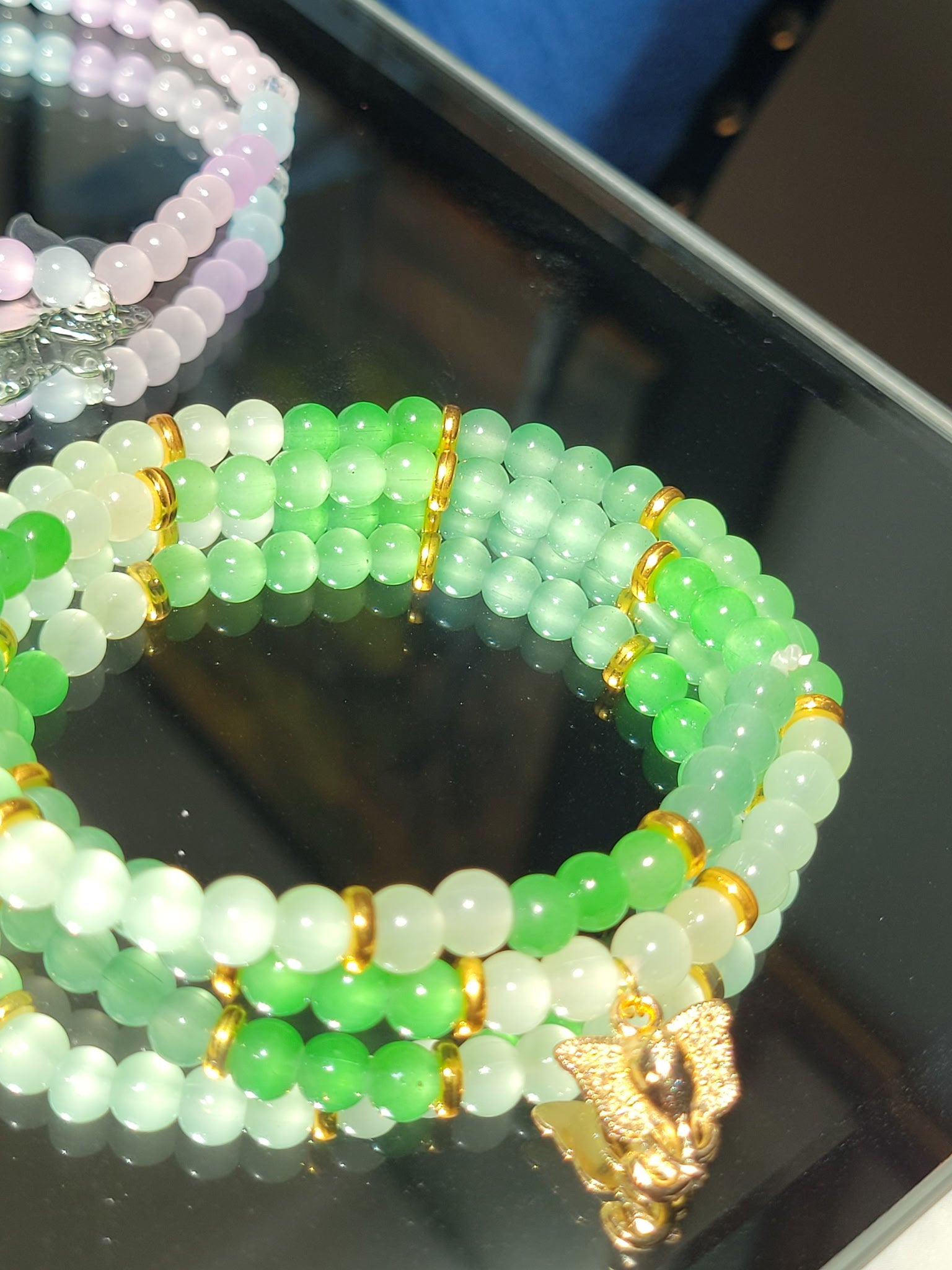 Summer Lux Collection stacked bracelet